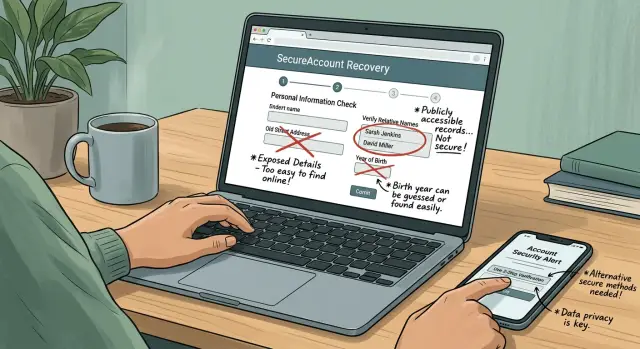 Security questions data brokers can answer too easily online
