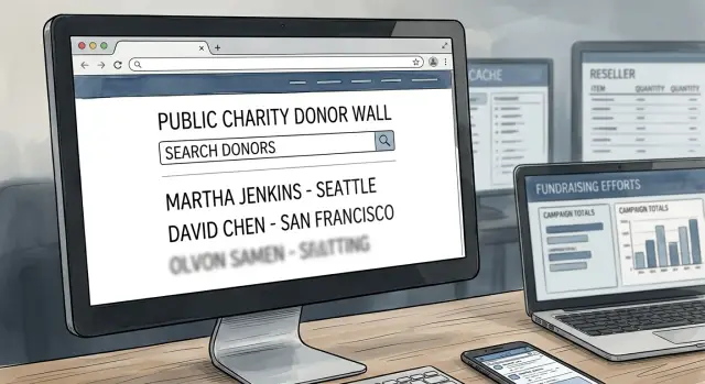 Charity donor wall privacy: why your name keeps showing up