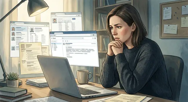 Work history phishing: what to clean up after a job change