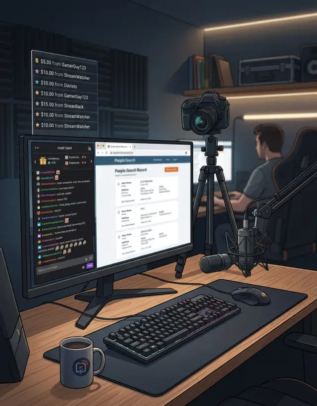 Data removal for streamers facing stalking and swatting