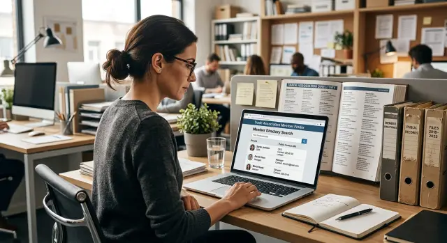 Trade association member directory privacy risks and fixes