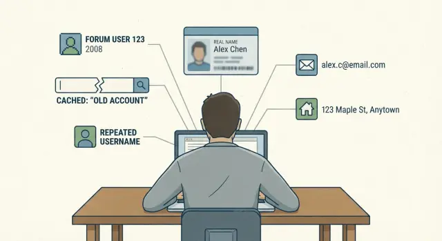 Old usernames expose personal details across the web
