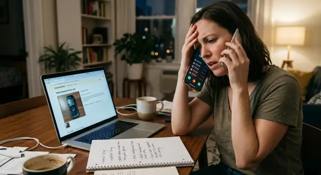 Fake charge alert scam: how old phone listings feed it