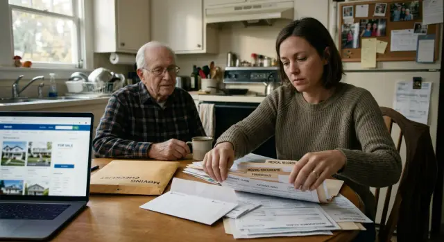 Parent move into care privacy checklist for adult children