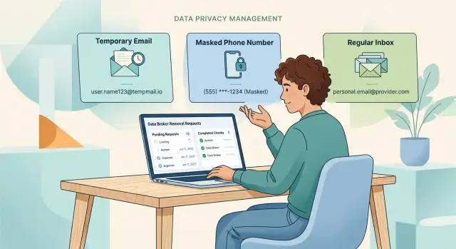 Temporary email for data removal: where it helps and fails