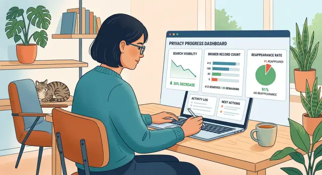 Privacy cleanup metrics: how to tell if it is working