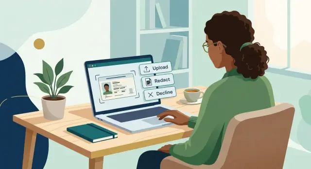 Broker asks for ID upload: how to decide what is safe