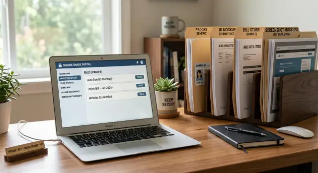 Store proof files securely without creating new risks