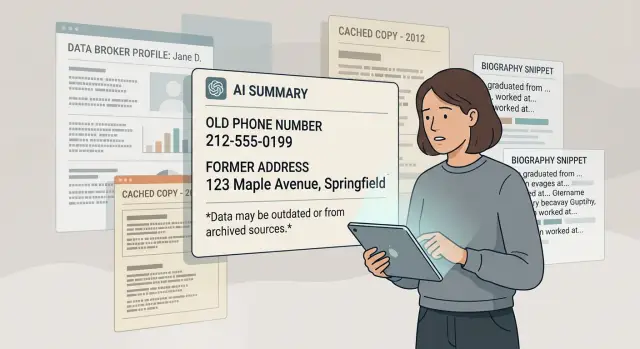 AI answer boxes show old contact details: why it happens
