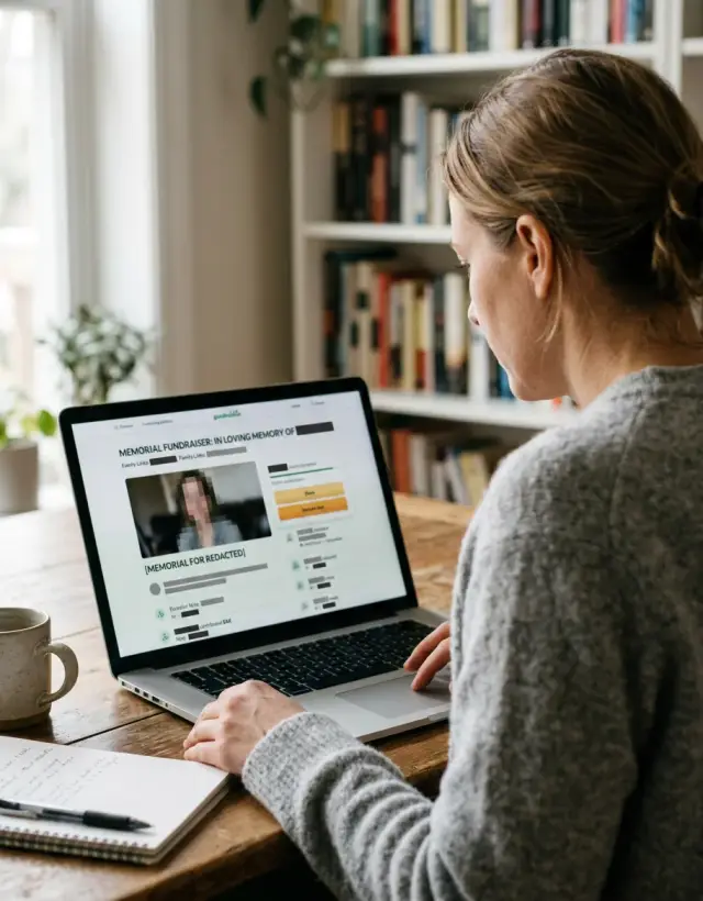Remove personal data from memorial fundraising pages
