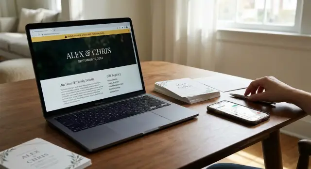 Wedding website privacy: hidden risks couples miss