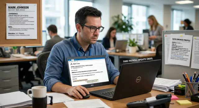 Fake payroll update scam: how public work history helps