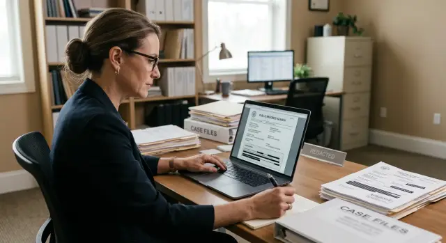 Data removal for family court professionals with side business records