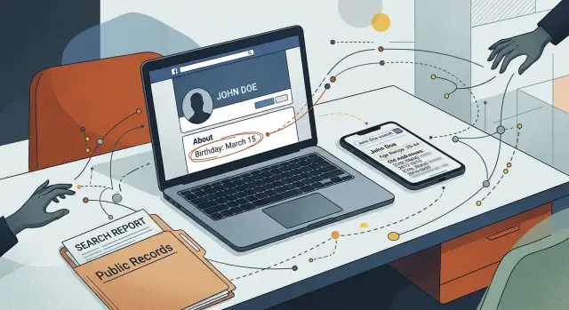 Public birthday account takeover risk: what to remove first