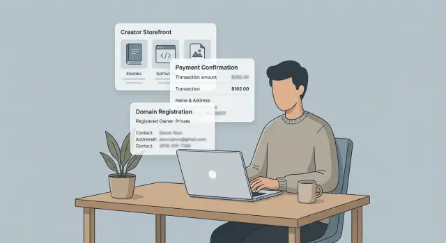 Data removal for creators selling digital products