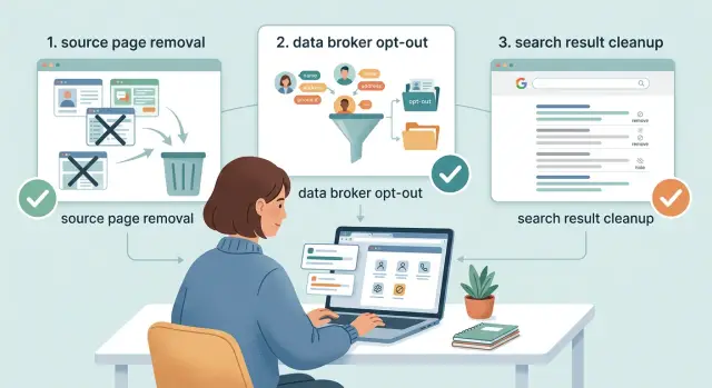 Remove personal data online: why the order matters