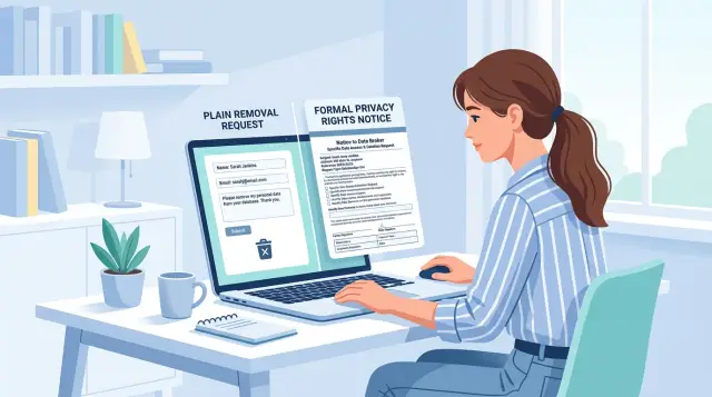 Data broker removal requests: when legal wording helps