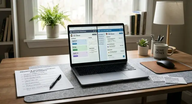 Privacy cleanup for separated parents in school and medical portals