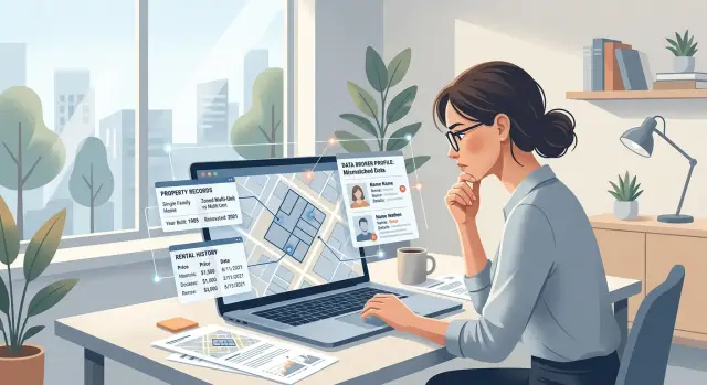 Wrong property data broker errors and how to fix them