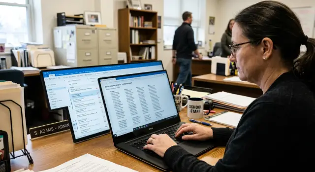 School board meeting packets and accidental family data