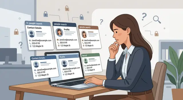 Email lookup tools can mirror your old broker profile