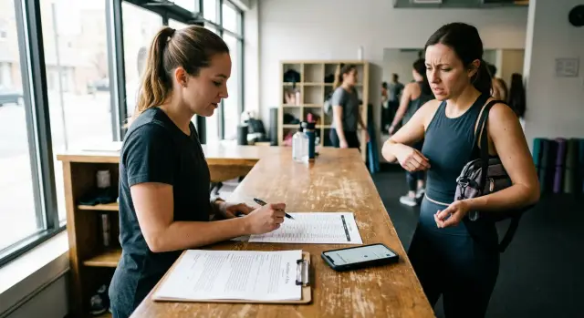 Fitness studio privacy risks from waivers and booking apps